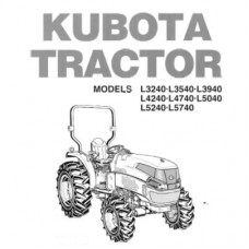 Kubota L3240 - L3540 - L3940 - L4240 - L4740 - L5040 - L5240 - L5740 Operators Manual